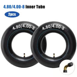 4.80/4.00-8, 4.10/3.50-4 Inner Tubes with Bent Valve, for Wheelbarrows, Lawn Mower, Garden Carts, Yard Trailers, Trolleys