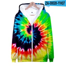 Colorful Spiral Dizzy Pattern Hoodie Men Women Optical Illusion Hoodies Sweatshirt Harajuku Tie Dye Jacket Coat Clothes