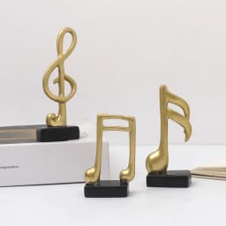 Set Of Three-Note Figurine Decorative Art Statuette Musical Note Handicraft Living Room Wine Cabinet Desk Ornaments Home Decor