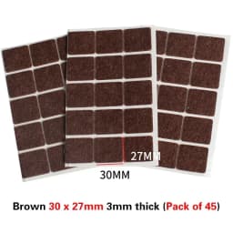 Round Square Felt Chair Leg Pads 2mm Floor Scratch Protector Mat Mute Non-slip Self Adhesive Diy Furniture Accessories
