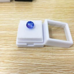 10pcs Square Gemstone Box Diamond Jewelry Display Box Loose Ring Holder Display Case Gem Coin Showcase Container White Black