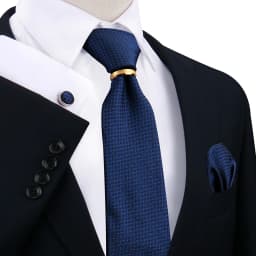 Necktie Ring For Men Luxury Tie Handkerchief Cufflinks With Gold Metal Ring Suit Paisley Red Tie For Wedding 8cm Man Accessories
