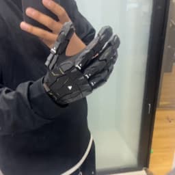 Gothic Techwear Exoskeleton Gloves 3D Printing Handmade Gluing Punk Mechanical Gloves Wearable Hand Armor Cosplay Props