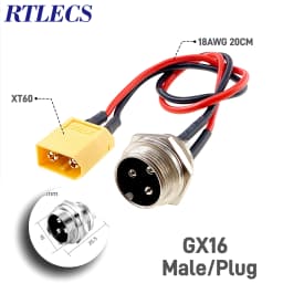 3Pin XLR Lithium Battery Charger Port Inline Plug Adapter Connector Jack Socket For E-Wheelchair Electric Scooters Parts E-Bike