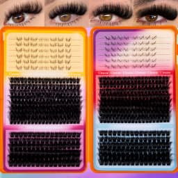 Thick Lash Clusters Wispy Eyelash Extensions Natural Volume Lash Extensions DIY Individual Lashes for Party Use Reuseable