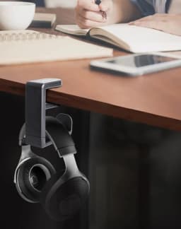 360° Rotating Headphone Stand Desktop Headset Holder Desk Hanger Hook Headphone Storage Hangin Organizer For PC Gaming Headset