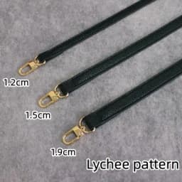 Black Lady's Bag PU Leather Shoulder Strap Crossbody Bag Belt adjustable Replace Handle Accessories