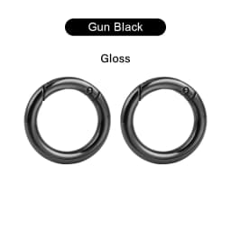 CRAZYSMITH O Ring Round Carabiner for Keychain Fob Clasp Connector Ring for Keychain Clip Strap Buckle Snap Hook Bag Accessories