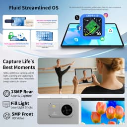 Teclast M50T 2026 10.1-inch IPS Tablet, Gemini AI, Android 16, Max 32GB RAM (4GB+28GB Virtual), 128GB ROM, A537 Octa-Core CPU, 7000mAh Battery, Type-C, Supports microSD up to 1TB & Wi-Fi 6