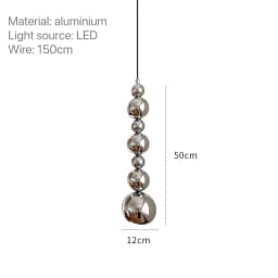 Nordic Modern Bedroom Bedside Multi Ball Pendant Lamp Creative Living Room Restaurant Bar Kitchen Gourd Hanging Lights Lighting
