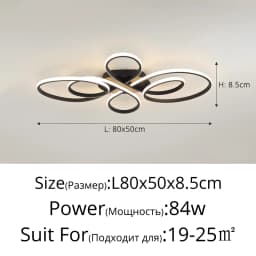 Modern Floor LED Ceiling Light Remote Control Nordic Ceiling Lamp For Living Room Bedroom Dining Room Home Indoor Lighting Decor