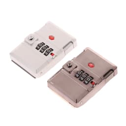 Metal Password Lock 3 Digit Combination Lock Travel Suitcase Luggage Chest Hardware Lock Coded Locker Gift Case Padlock