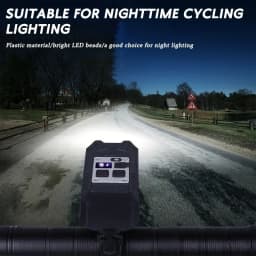 Bicycle Flashlights 9 LED Bike Front Light Type-C Rechargeable Bike Lamp Ultralight Handlebar Lights Waterproof Cycling Lamp