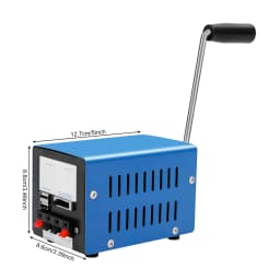 20W Hand Crank Generator Portable Emergency Power Supply USB Charging Multi-Voltage Ports (3V-28V) for Outdoor Survival Camping