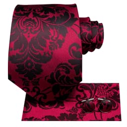 Hi-Tie White Red Striped Paisley Solid Wedding Tie For Men Design Mens Necktie Hanky Cufflink Business Party Dropshipping