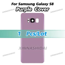 New Glass Housing for Samsung Galaxy S8 Back Battery Cover Rear Door Case Panel Replacement Part