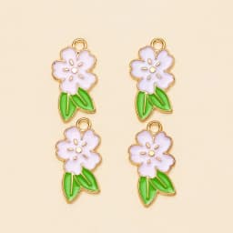 10Pcs 4 Colors New Enamel Maple Leaf Charm 19*24mm Pendant For DIY Necklace Earrings Keychain Jewelry Findings Making Wholesale