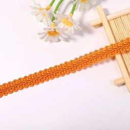 2/4yards 12mm Polyester Lace Trimming Ribbon Centipede Braided Curve Lace Sewing Clothes DIY Craft Wedding Accessories