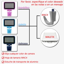 3.5' HD Touch Screen Anesthesia Digital Video Laryngoscope 6 Sizes Reusable Sterilizable Blades Optional