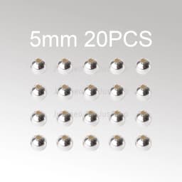 Silver Beads For Jewelry Making, 925 Balls SilverB bead Spacers To Make Bracelets And Necklaces