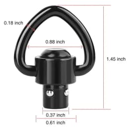 Strap Gun Sling Swivel Buckle Heart Shaped Ring Quick Release Steel Ball Black Qd Ak Adjustable Airsoft Rifle