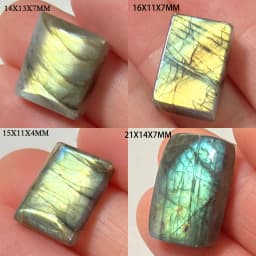 Wholesale Natural Stone Loose Beads Irregular Shape Bead Blue Purple Labradorite Cabochon 2-4Pcs/Lot