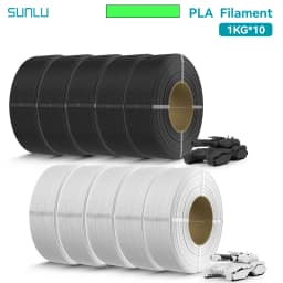 SUNLU 10KG PLA/PLA PLUS Filament 1.75mm 1KG Without Tray 3D Printer Filament for 3D Pen & Refill Filament
