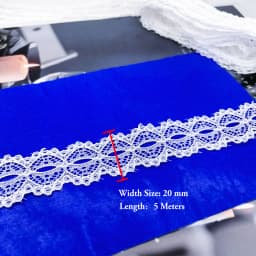 5 Meters White & Black Lace Ribbon Assorted Floral Trims for Gift Wrapping Christmas Wedding Decor DIY Crafts Sewing Accessories