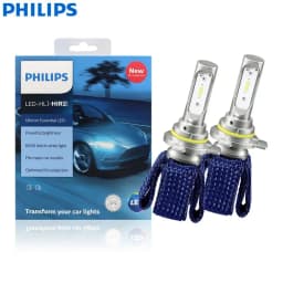 Philips LED H4 H7 HB3 HB4 H8 H11 H16 Ultinon Essential Car Headlight 6000K Bright White HIR2 9012 9005 9006 LED Upgrade Lamps