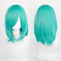 Anime 40cm Medium Basic Synthetic Bang Blond Cosplay Wig Black White Red Pink Green Brown Gold Blue Women Heat Resistant Hair