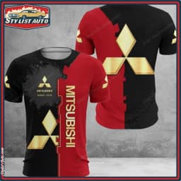 Summer Mitsubishi Creative 3D Printed T-Shirt for Men, Street Casual Top, Outdoor Quick-Drying Breathable Sportswear