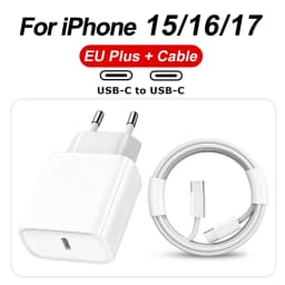 For Apple iPhone Original PD 35W Fast Charging 17 16 15 Pro Max Air 14 13 12 11 USB-C Quick Charger X XS XR 8 Phone Accessories