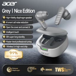 Acer Ohr503 Wireless Bluetooth Headphones with In-Ear Design, High-Definition Sound Quality, Noise Reduction for Calls, Comfortable Fit, Suitable for Sports, Running, and Cycling, Compatible with Mobile Phones and Tablets