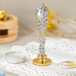 Wax Seal Stamp DIY Handmade Art Tools Fire Paint Stamp Handle Antique Metal Sealing Rosewood Handle Wedding Invitations SB024