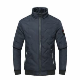 New Autumn Winter Jacket Men Cotton Padded Jacket Korean Fashion Streetwear Casual Jacket Men Stand Collar Coats Jackets 4XL 5XL