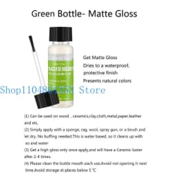High Gloss Finish Coating for Stone Resin Clay Ceramic Crafts Eco-friendly Gloss Protective Topcoat Matte Finishing