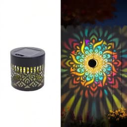 1/2PCS Solar Mandala Wall Lamp Outdoor LED Waterproof Light for Garden Lawn Porch Courtyard Decoration Wall Lamp Night Light