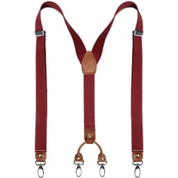 2.5cm 4 Clips Suspenders Clips for Men Y-Back Jeans Hook Buckle Adjustable Pant Braces Straps for Shirt Suit Pants Suspender