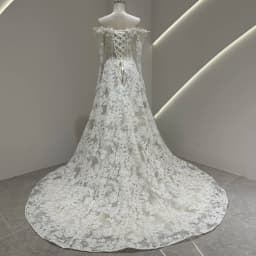 SL-9576 Customized SuLi Lace Wedding Dress For Women Brides Robe De Mariee Off Shoulder Long Sleeve Custom Made Wedding Gowns