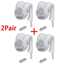 Black and White Flat Twist-Lock Shoelaces Easy-to-Install Automatic Shoelaces Outdoor Sports Shoelace Unisex 1Pair/2Pair