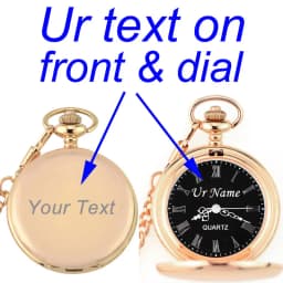 Customize Your LOGO Name Text 47MM Quartz Personalize Pocket Watch Vintage Bestman Groomsmen Wedding Gift Anniversary Presents