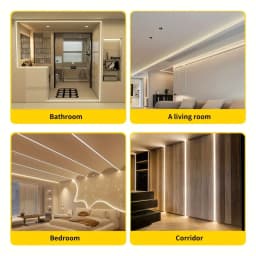 COB LED Strip Light Touch Dimmable Adhesive Tape Flexible LED Strip For Living Room Bedroom Wardrobe TV Background Lighting
