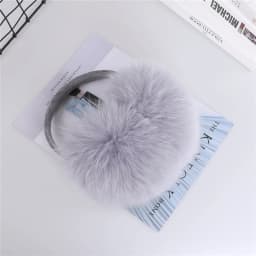 Full Piece 100% Real Fox Fur Women's Winter Earmuffs Ear Warmer Ear Protection Girl's Ear Muffs Headwear