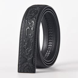 Luxury 3.5cm Genuine Leather Automatic Buckle Belt Men's High Quality Cowhide Belt High Quality Body Without Buckle Waist Straps