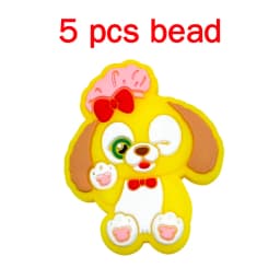 5pcs Silicone Cartoon Beads DIY Pacifier Chain Baby Oral Care Pacify Accessory Part