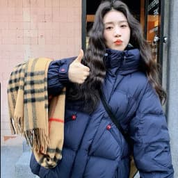 Jacket Korean Thickened Puff Feather Cotton Jacket Women Winter New Loose Warm Fashion Zipper Hooded