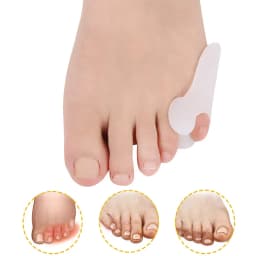Pexmen 2/4Pcs Gel Pinky Bunion Corrector Little Toe Separator Bunionette Pads Toe for Pain Relief of Corn Callus and Blisters