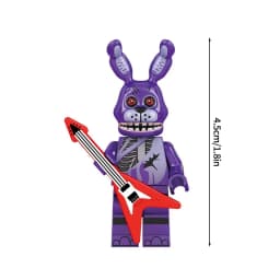 Cute Cartoon Game Figure Bricks Freddy Bonnie Chica Miniatures Kawaii Bonnie Bear Desktop Ornament Birthday Party Favors Gift
