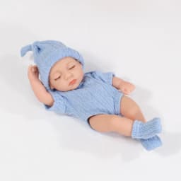 20cm Reborn Dolls Soft Full Vinyl Doll 7.87Inch Cute Mini Doll Reborn Doll Toy Waterproof Soft Vinyl Doll For Birthday Gifts