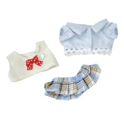 Creative 10cm Clothes Changing Dress Game Playing House Blouse Skirt Vest Suit Cosplay Photo Prop Student Uniform Gift